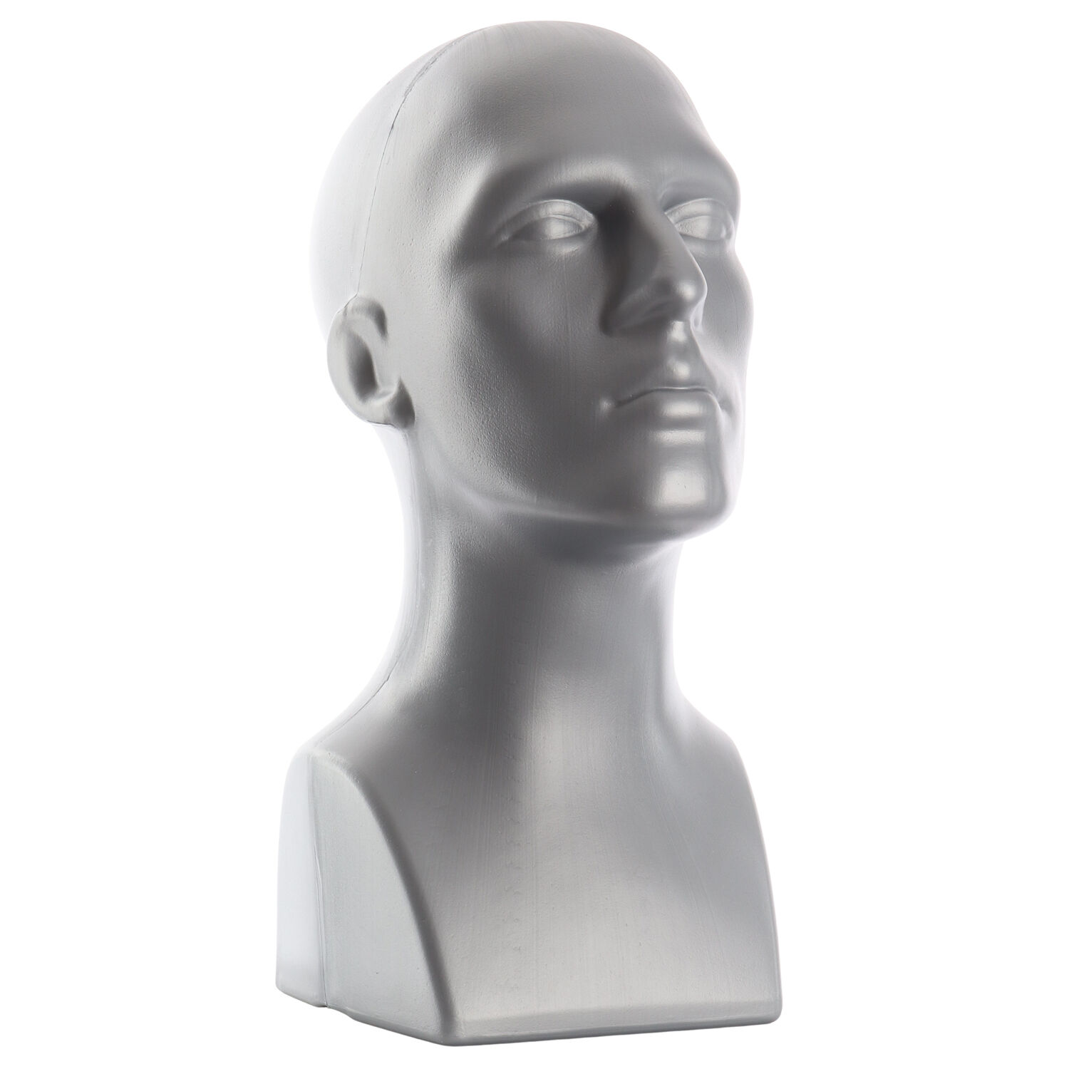 Male Gloss Black Mannequin Head
