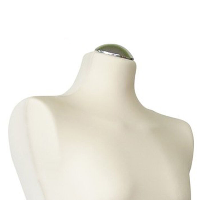 Halskappe aus Kunststoff in Chrom für Schneiderpuppen und Styroporkörper